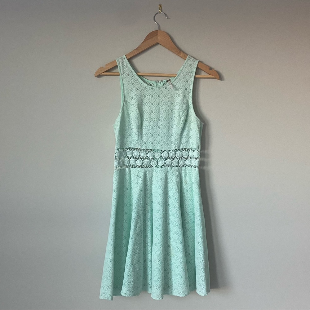Free People mint daisy dress